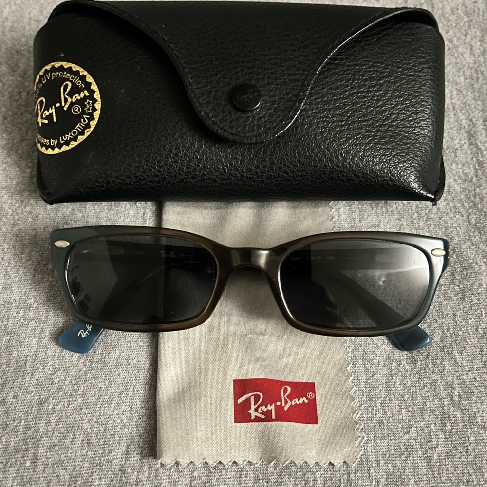 Ray-Ban Blue and Brown Sunglasses with Black Case
